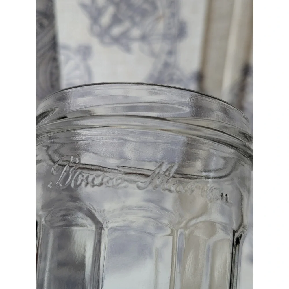 Set Of 3 Empty Bonne Maman 13 oz Glass Jam Jelly Jar